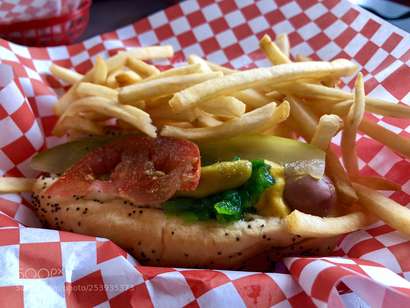 Apple iPhone 8 Plus sample photo. Chicago dog in denver! photography