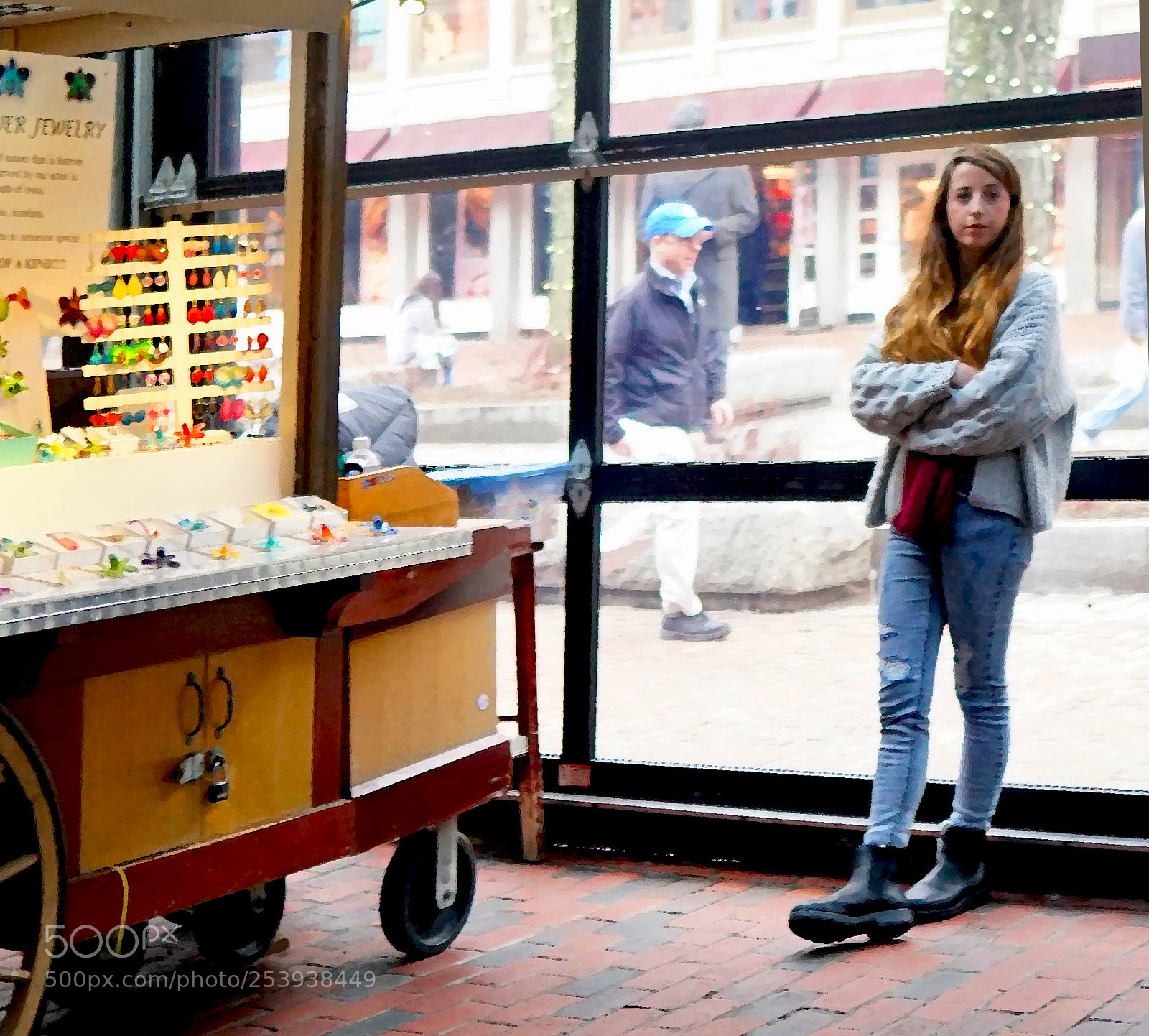 Sony a6500 sample photo. Cart vendor at faneuil photography