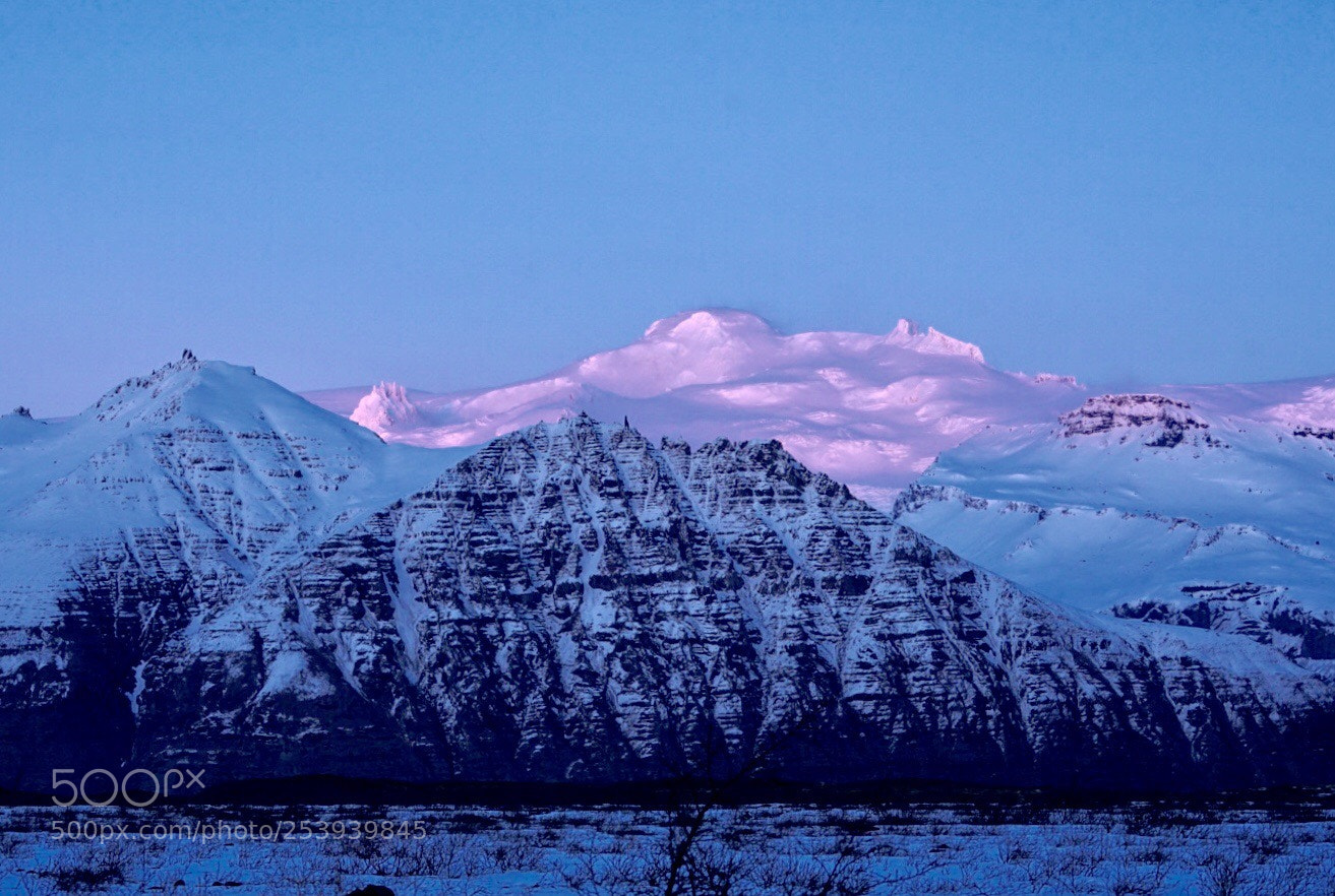 Sony a7R II sample photo. Sunset skaftafell photography