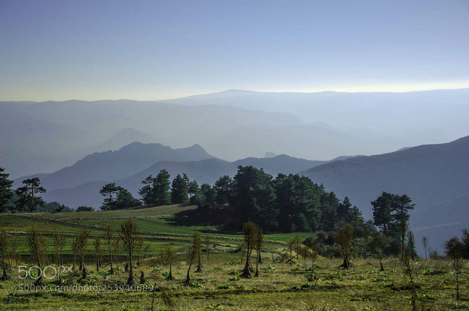 Nikon D7000 sample photo. Misty mountain range photography