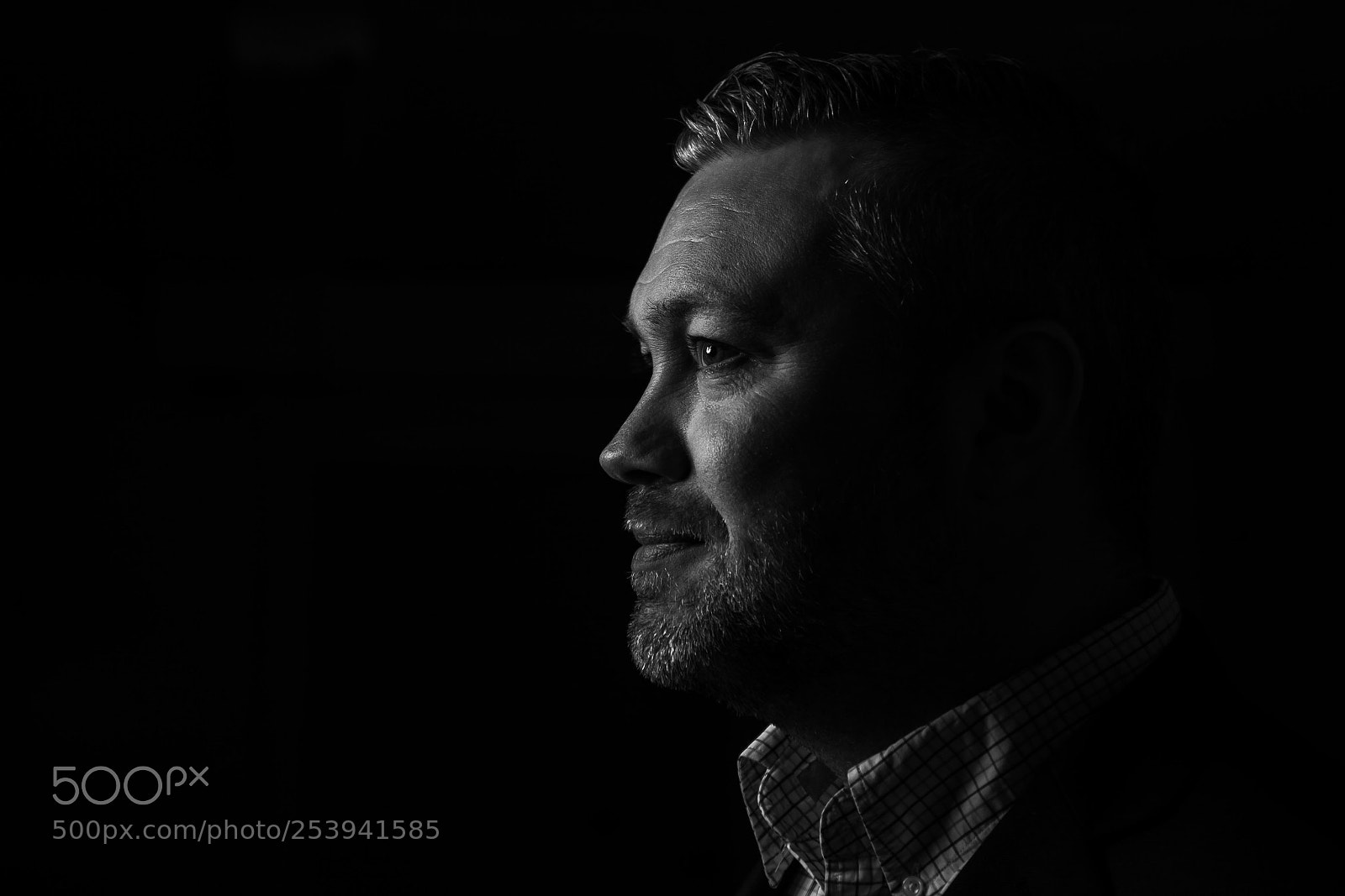 Canon EOS 5D Mark II sample photo. Low key portrait photography