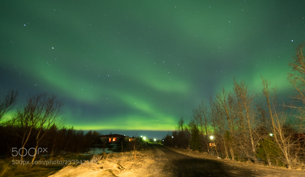 Olympus OM-D E-M5 II sample photo. Aurora photography