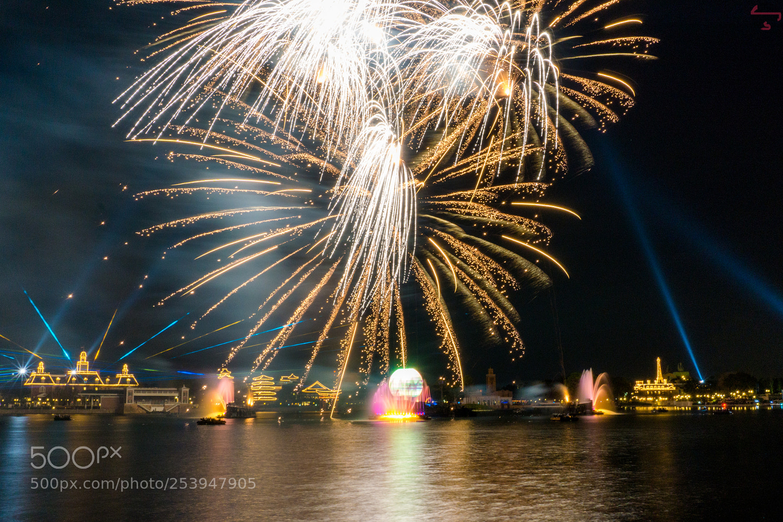 Sony a6000 sample photo. Epcot fireworks photography