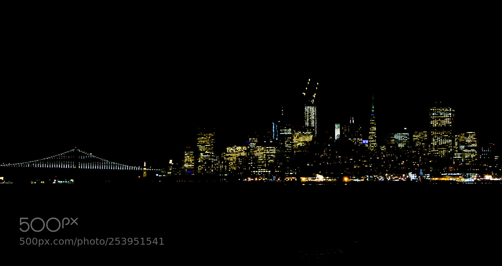 Sony a6000 sample photo. Sfo skyline at night photography