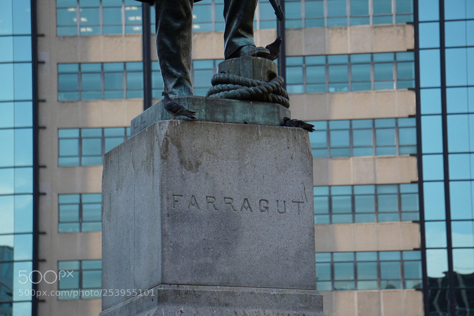 Sony a6000 sample photo. Farragut square statue photography