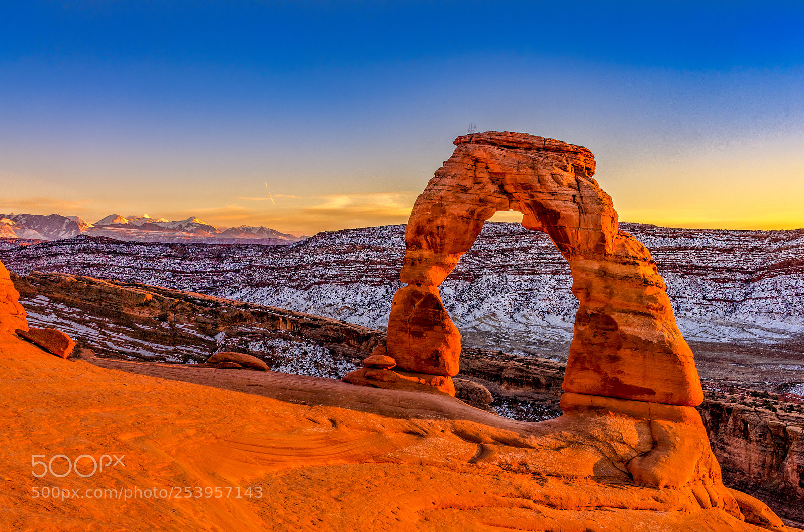 Nikon D7000 sample photo. Delicate arch fiery sunset! photography