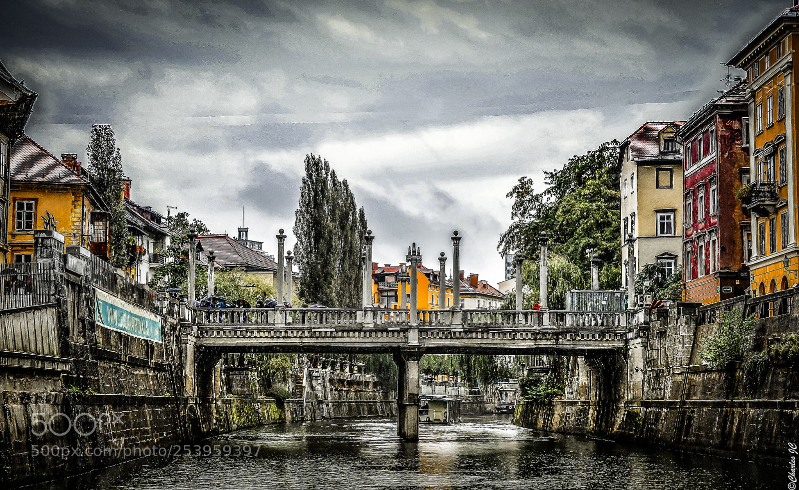 Nikon D5000 sample photo. Ljubljana from the river photography