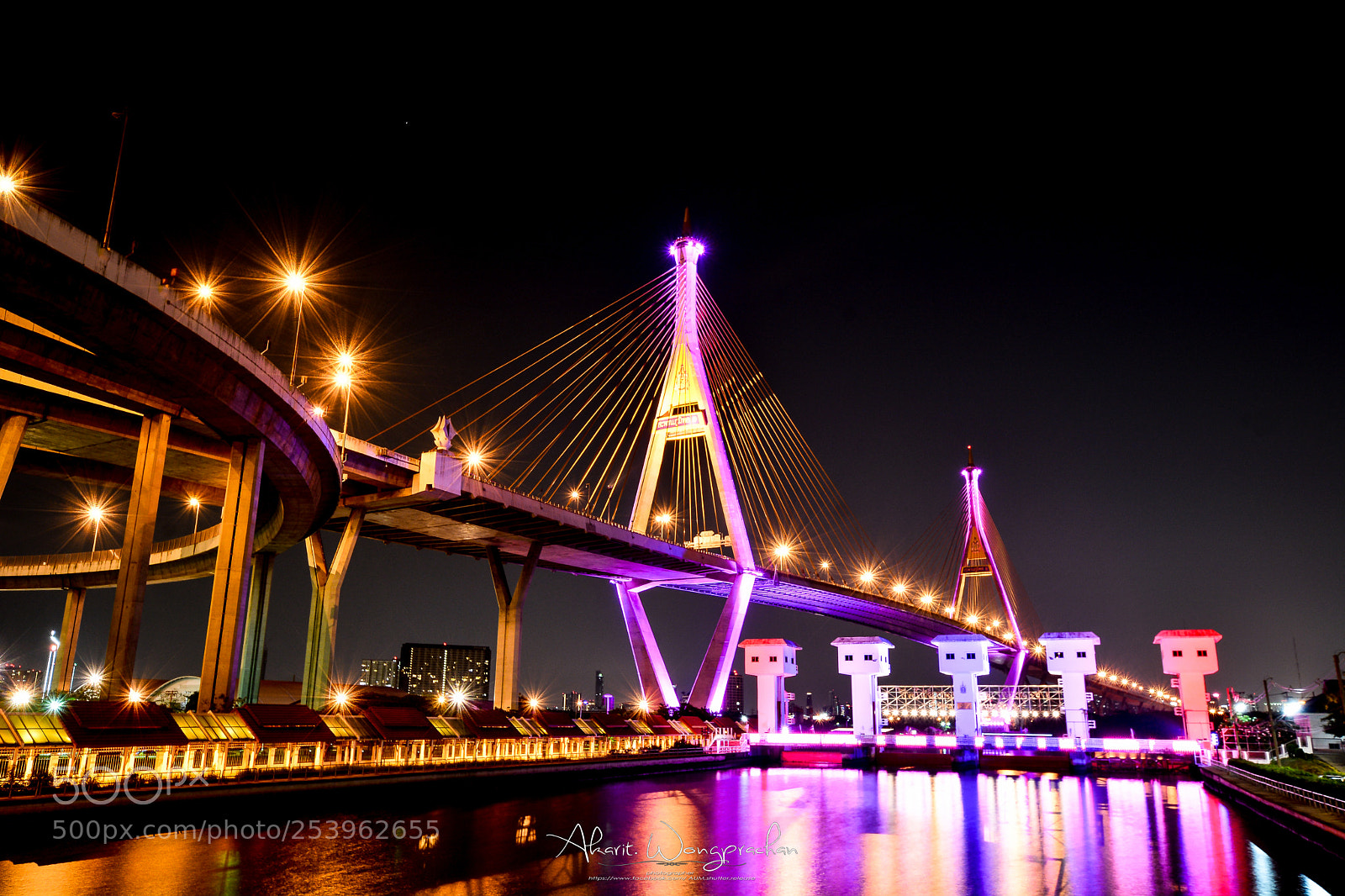 Nikon D7100 sample photo. King bhumipol  bridge photography