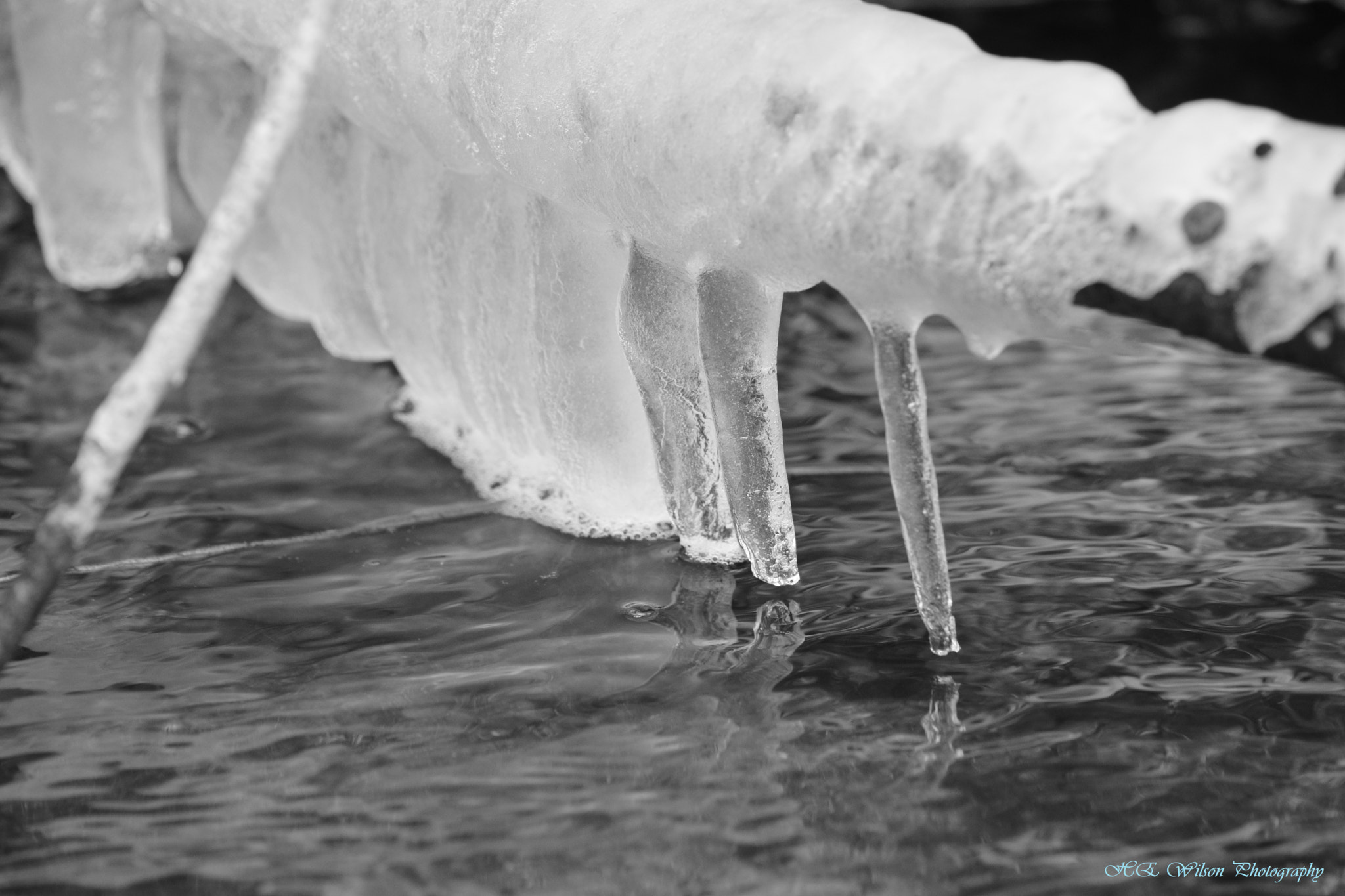 Nikon D3300 sample photo. Frosty stream photography