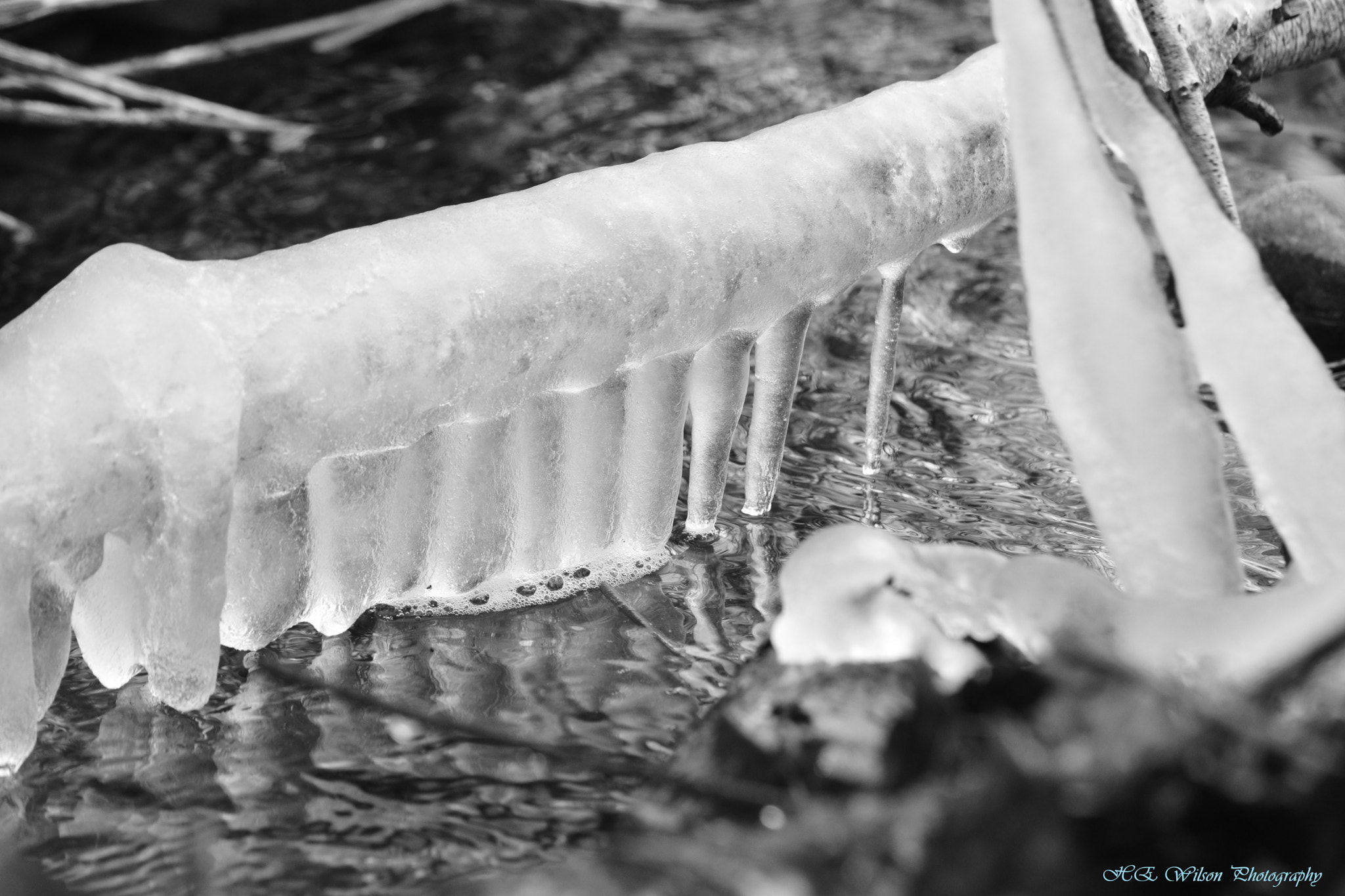 Nikon D3300 sample photo. Frosty stream photography