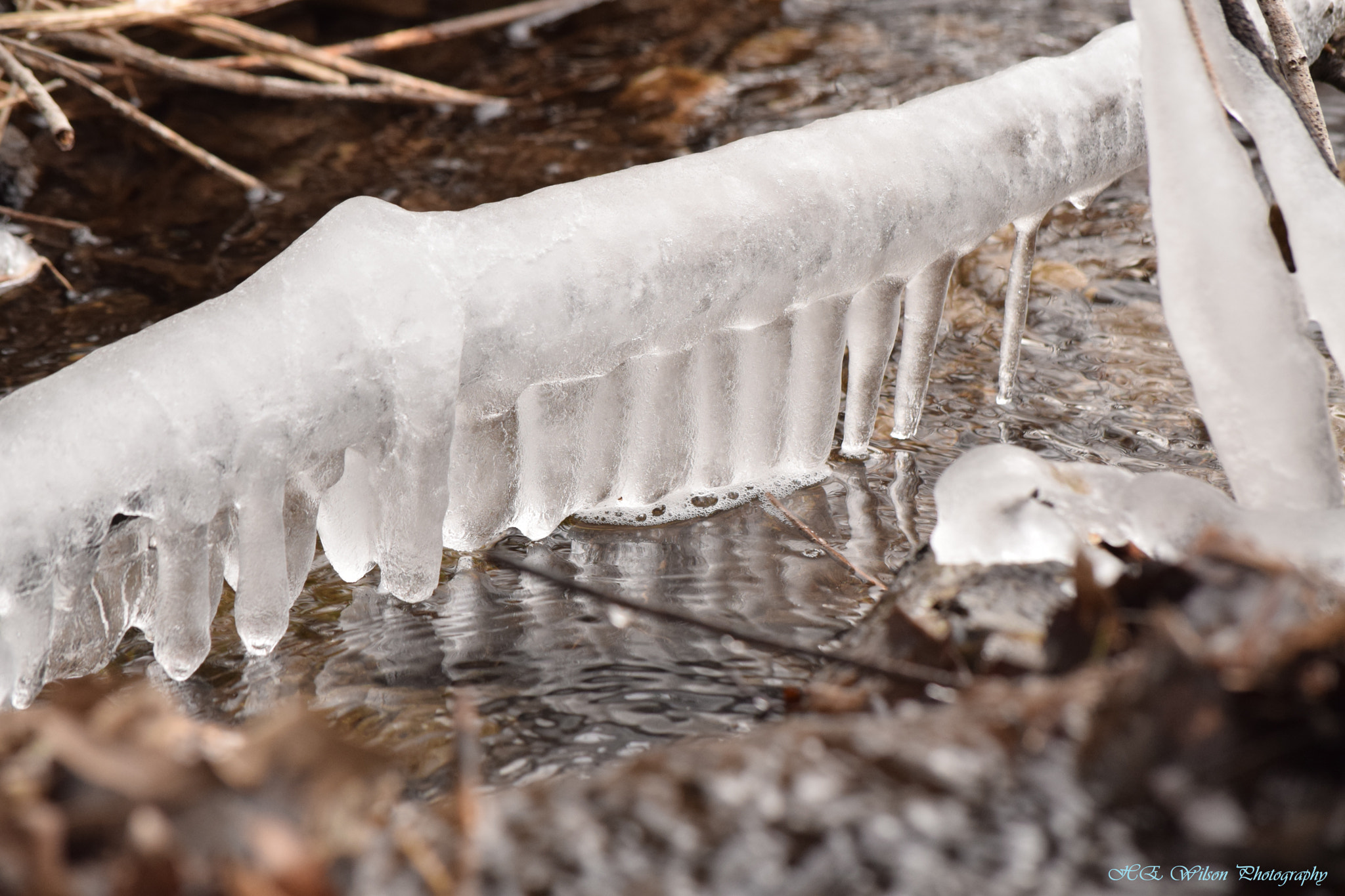 Nikon D3300 sample photo. Frosty stream photography