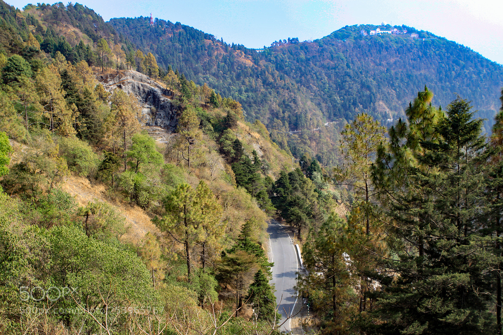 Canon EOS 50D sample photo. Road to nainital, uttarakhand photography