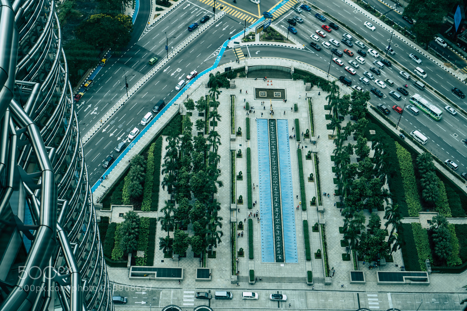 Sony a6300 sample photo. Fountain looking down photography