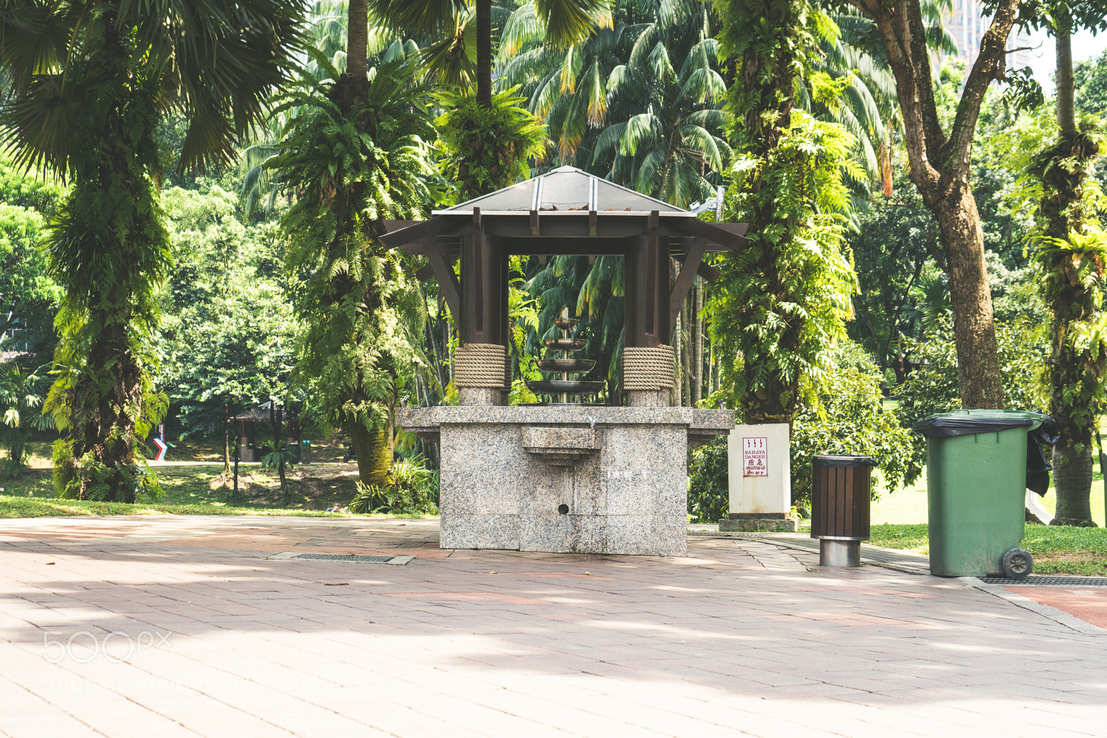 Sony a6300 sample photo. Park small fountain photography