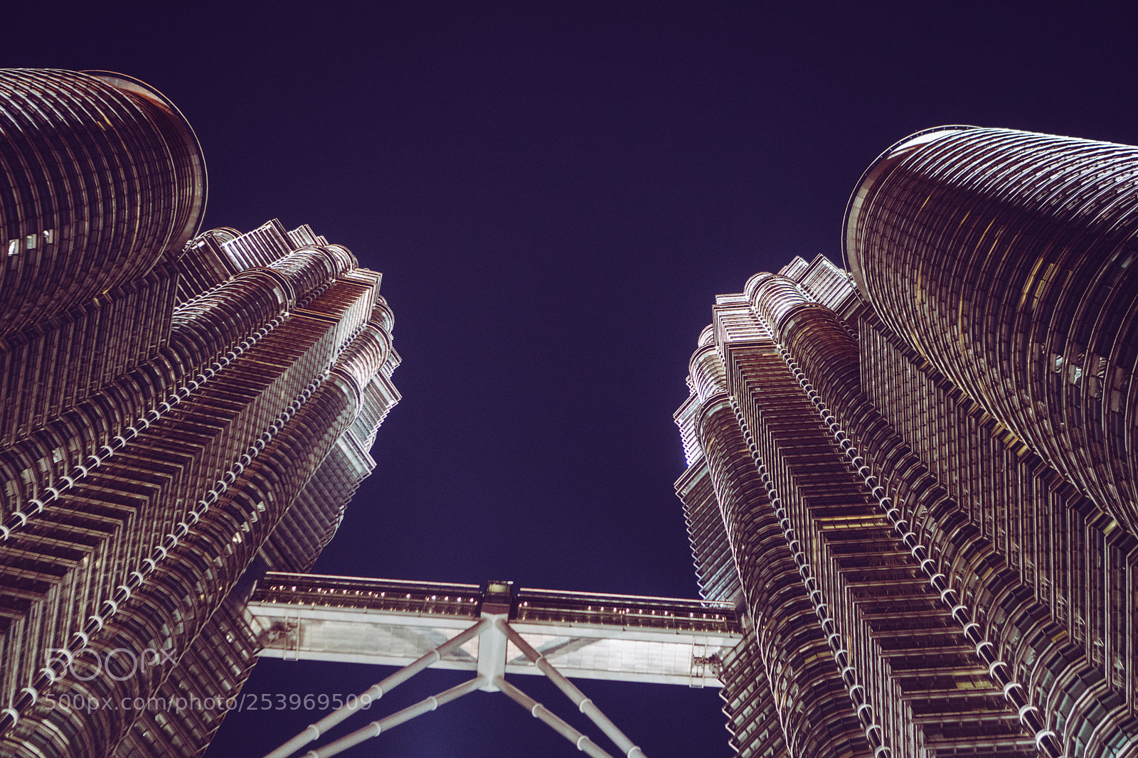 Sony a6300 sample photo. Petronas skywalk night photography