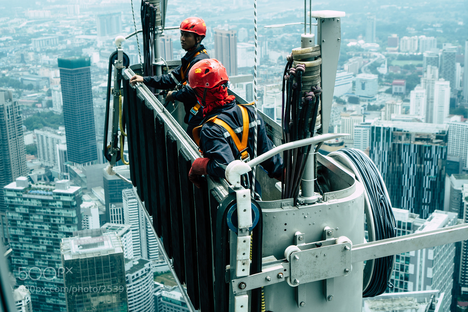Sony a6300 sample photo. Workers photography