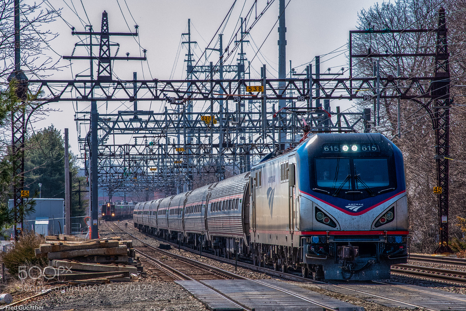 Nikon D810 sample photo. Amtrak train at east photography