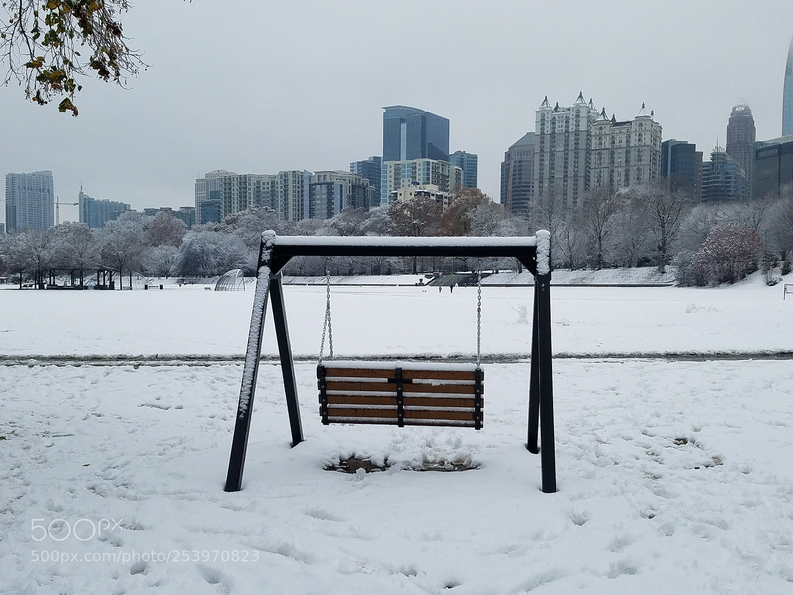 Samsung Galaxy S7 sample photo. Snow in atlanta photography