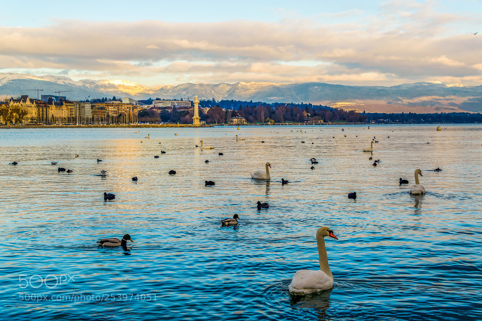 Nikon D800 sample photo. Geneva at sunrise photography