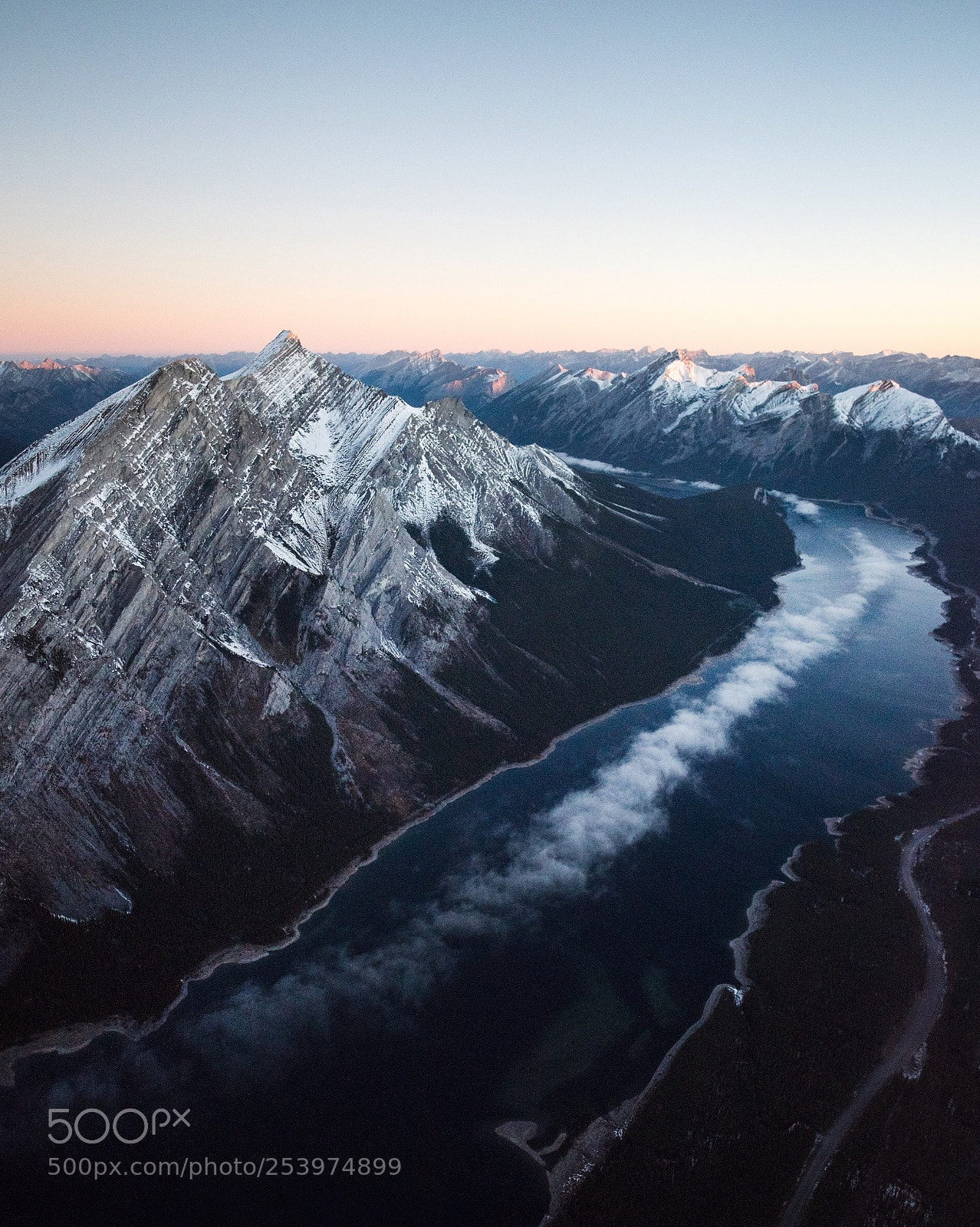 Nikon D810 sample photo. Sunrise over spray lakes photography