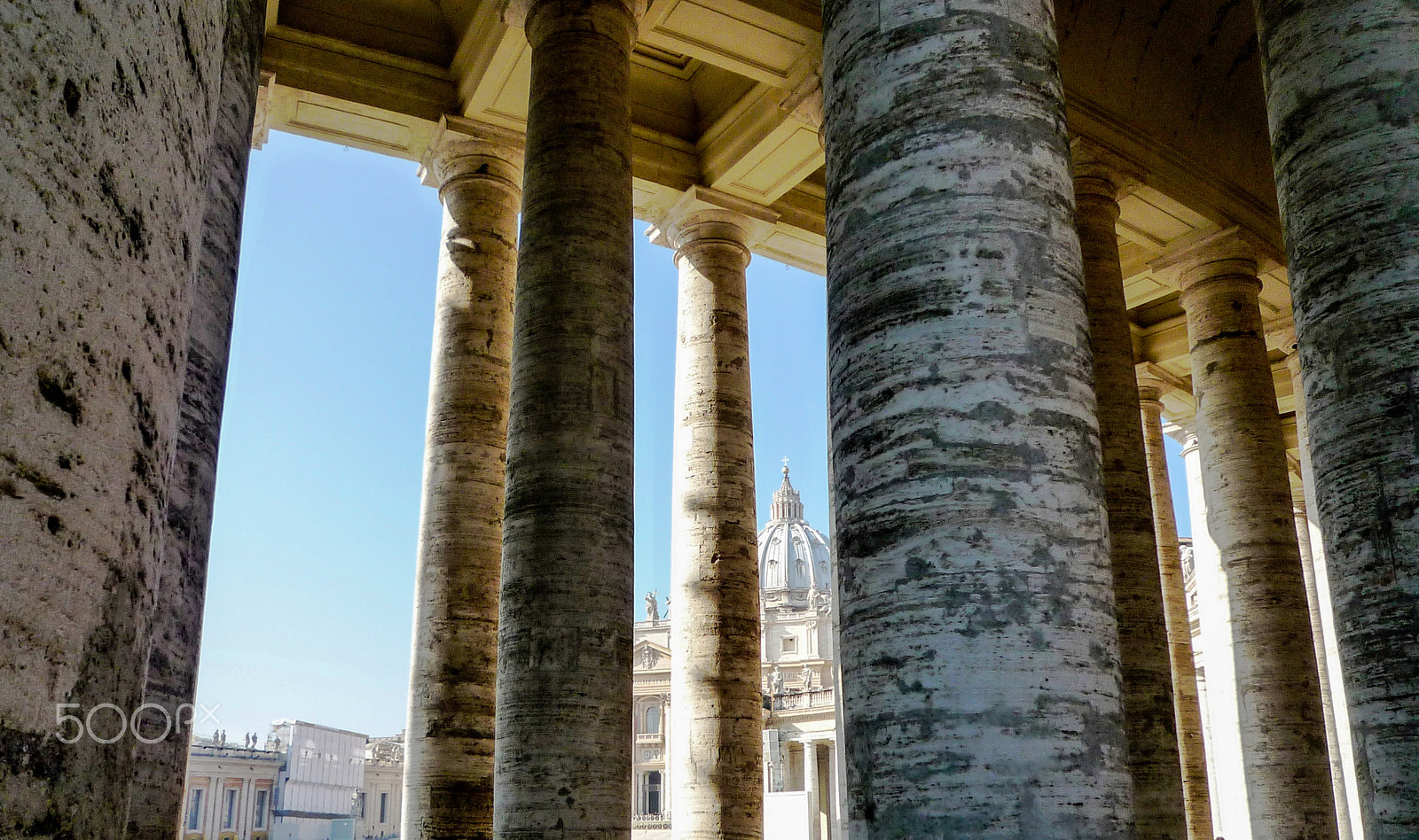Leica C-LUX 3 sample photo. Vatican columns photography