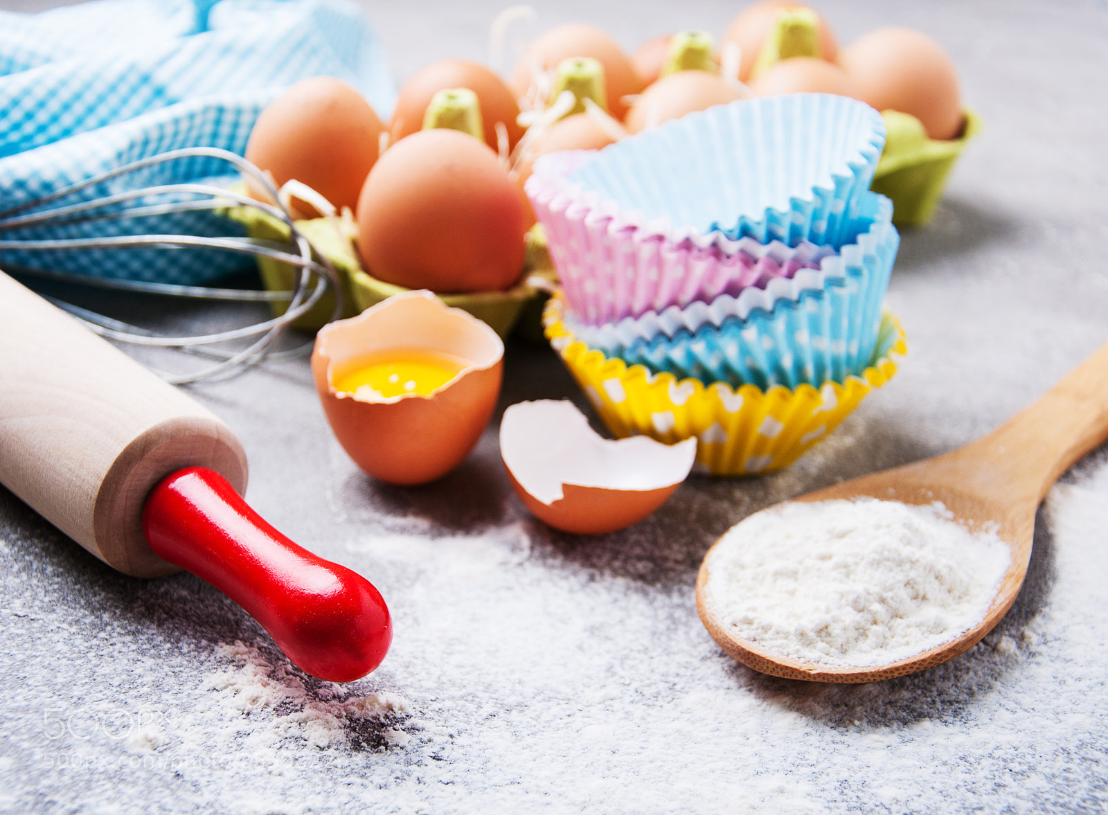 Nikon D90 sample photo. Baking ingredients - flour photography