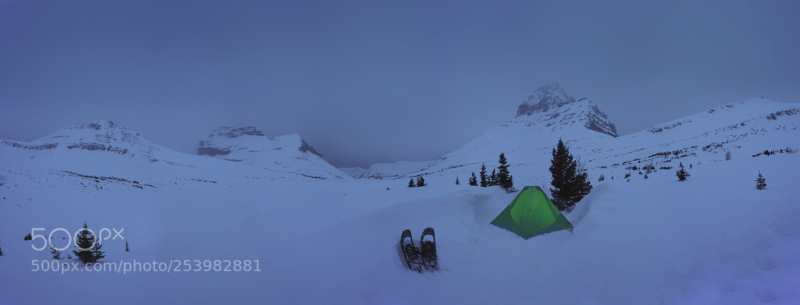 Sony a7 II sample photo. Winter camping photography