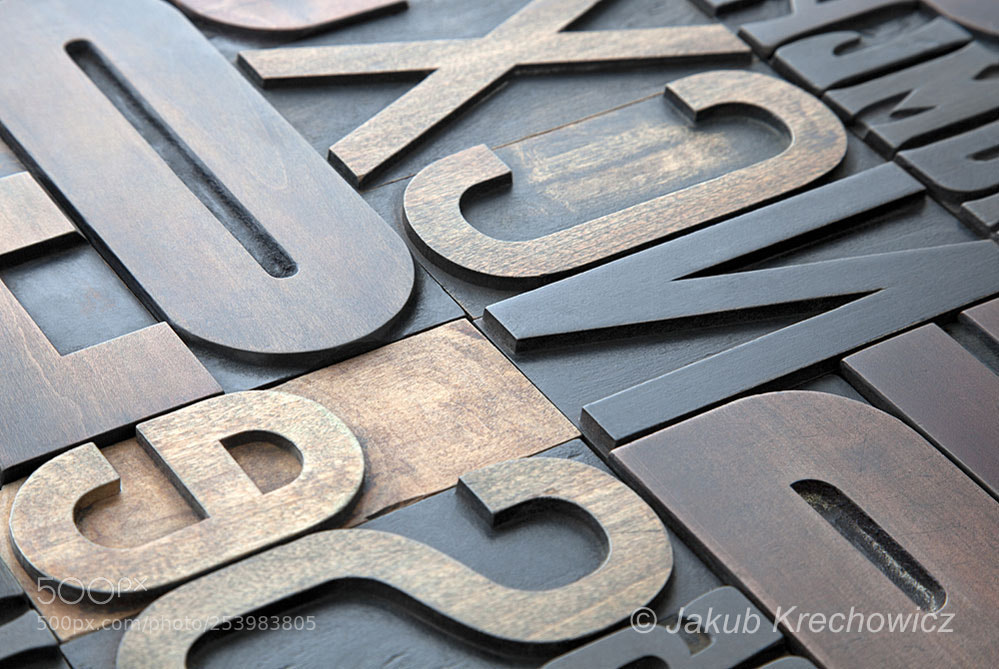 Canon EOS 5D Mark II sample photo. Letterpress background photography