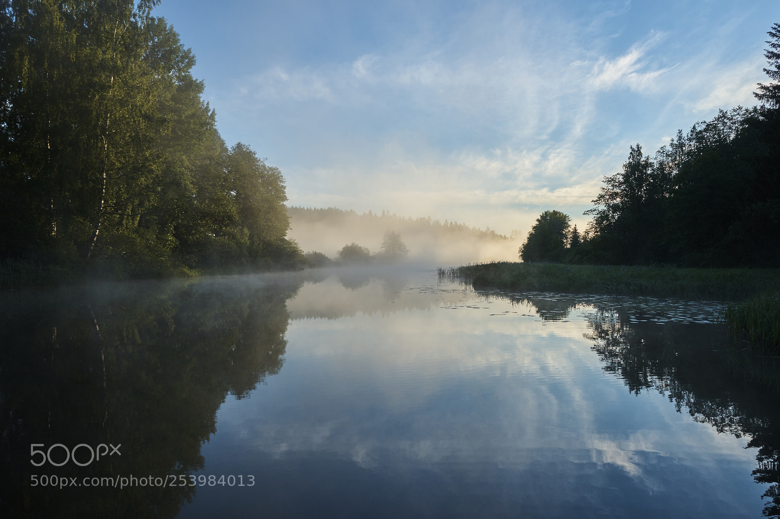 Sony a7 sample photo. River on the misty photography