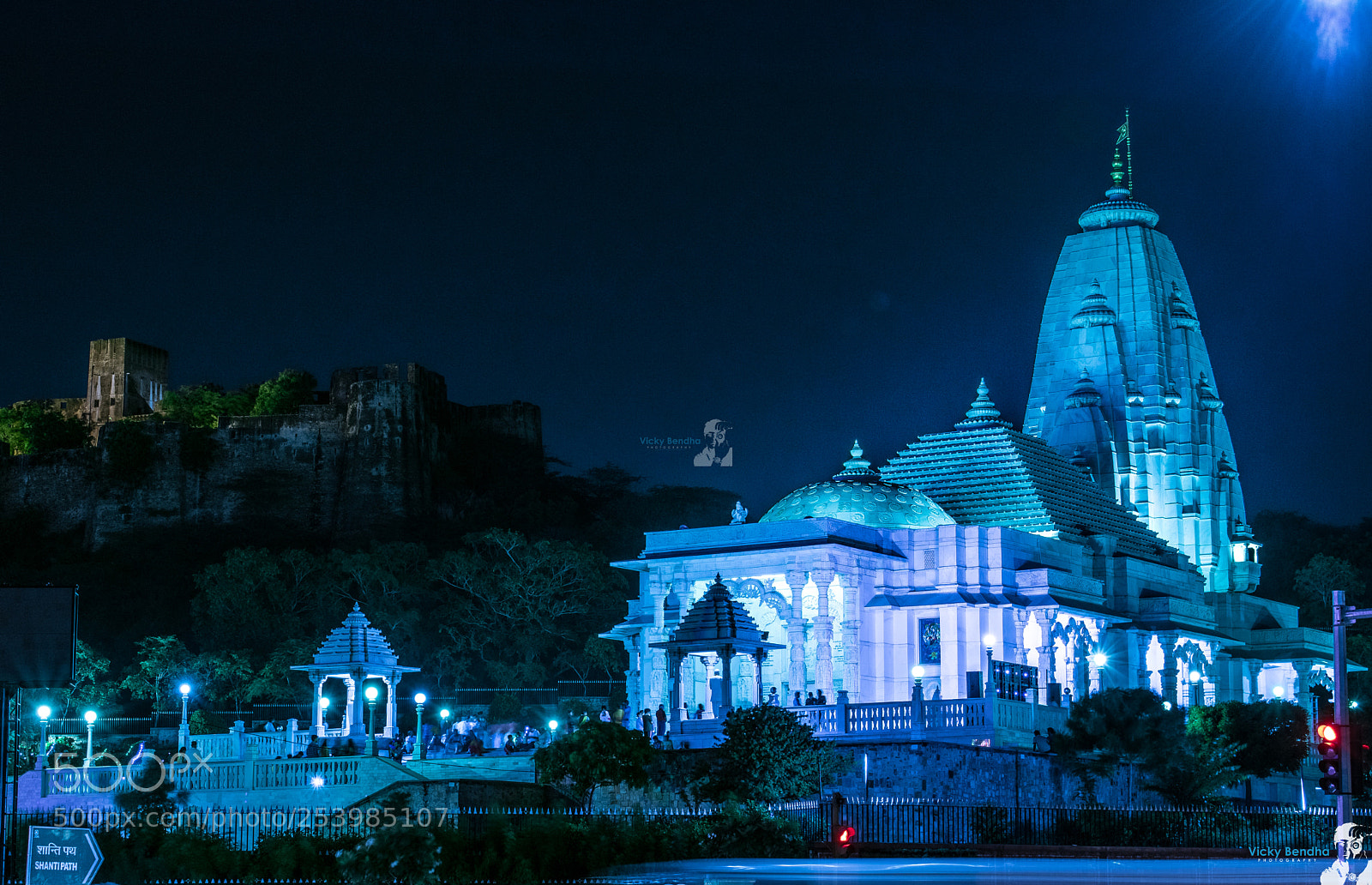 Nikon D5300 sample photo. Birla mandir night photography