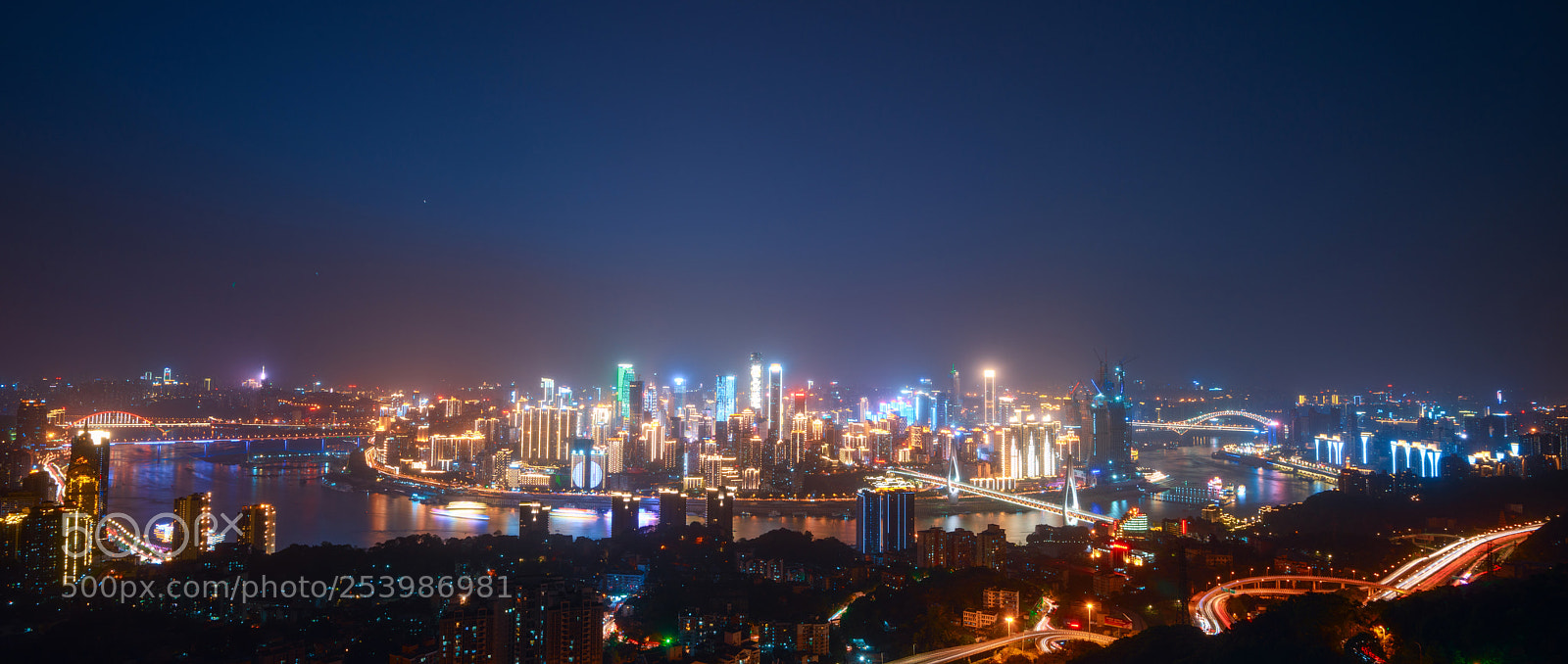 Nikon D810 sample photo. Chongqing at dusk photography
