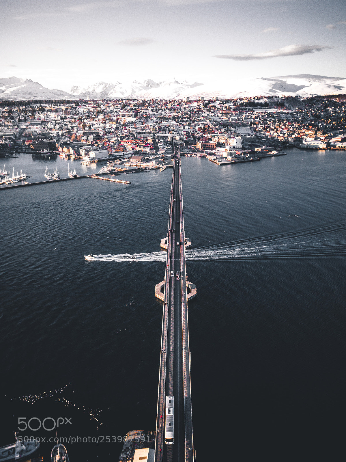 DJI FC220 sample photo. Tromsø, norway photography