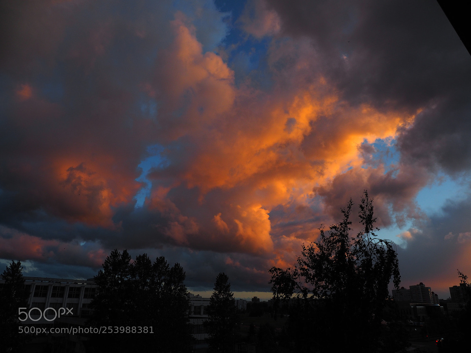 Olympus OM-D E-M1 sample photo. Fire in clouds photography
