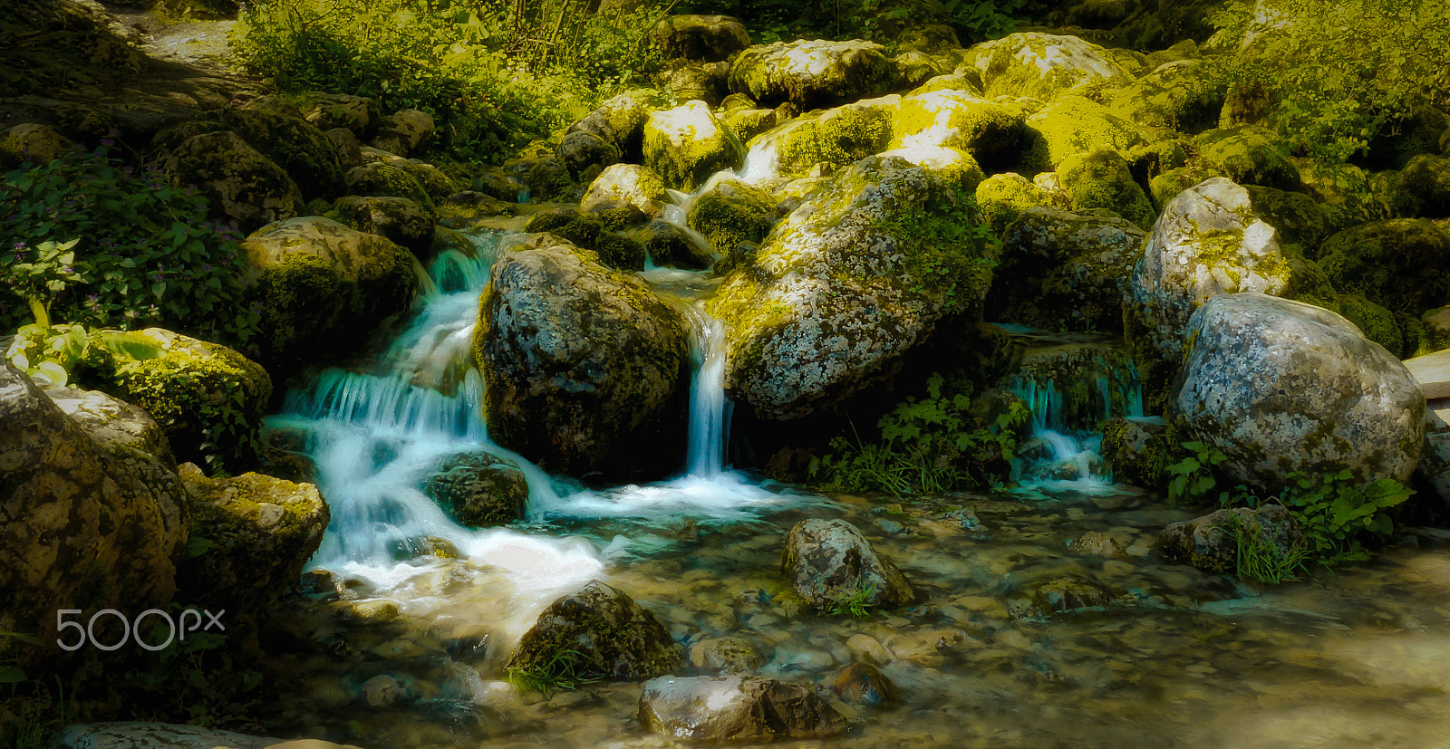 Sony SLT-A65 (SLT-A65V) sample photo. Small waterfall photography