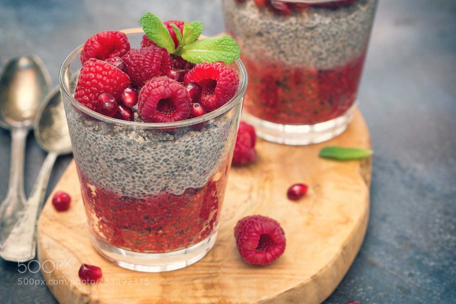 Sony a6300 sample photo. Chia seed pudding photography