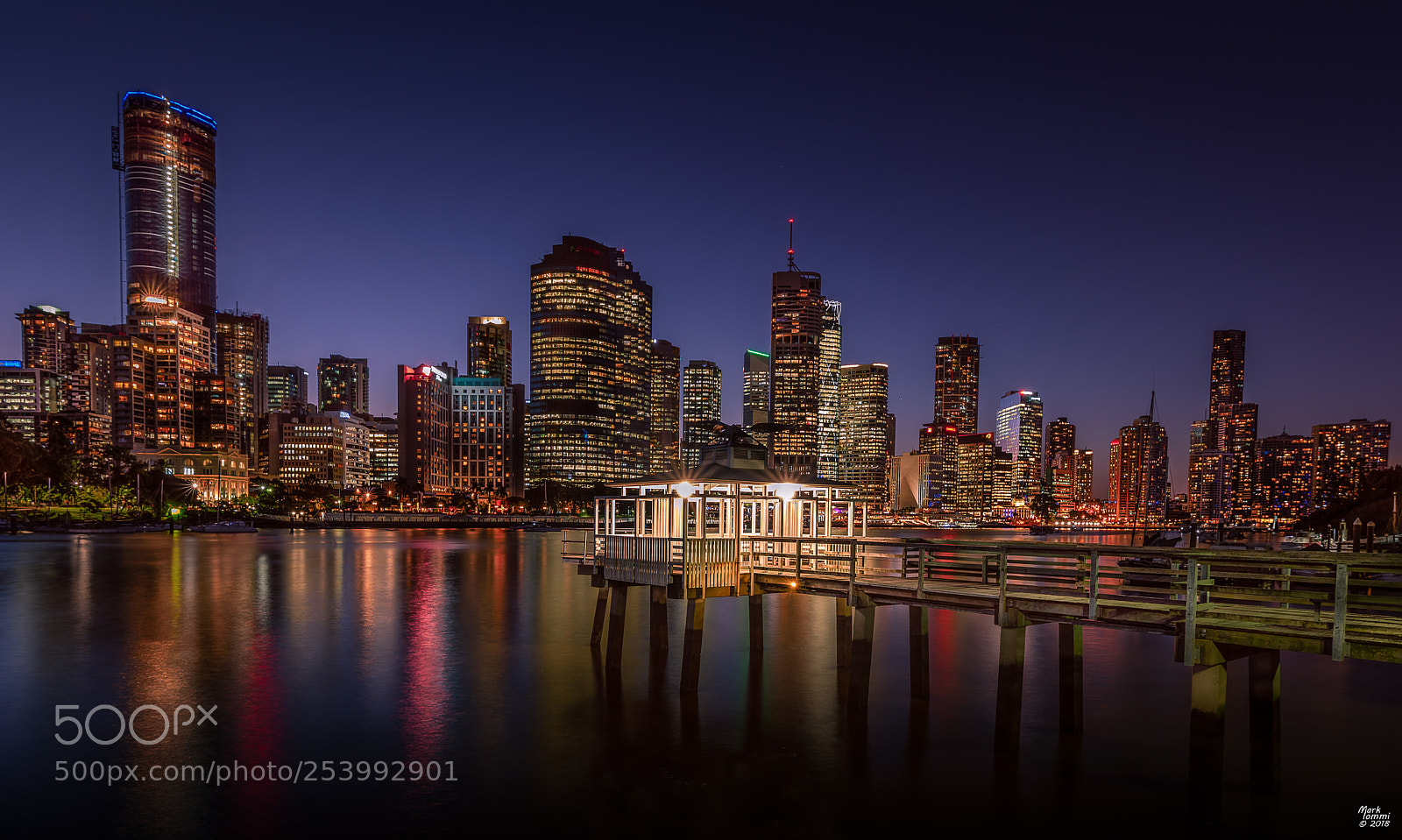 Pentax K-1 sample photo. Pier on brisbane river photography
