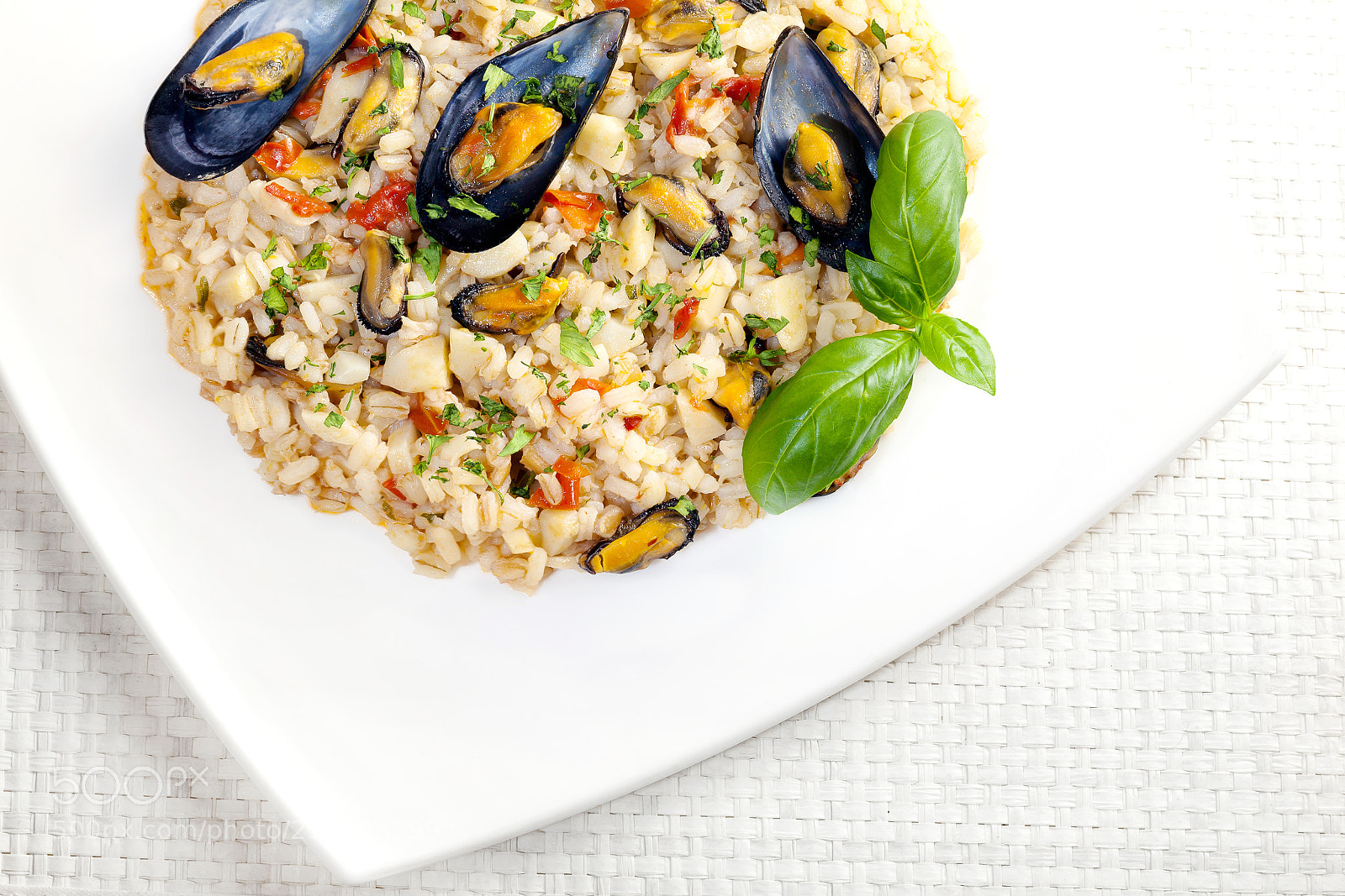 Canon EOS 5D Mark II sample photo. Mixed cereals and mussels photography