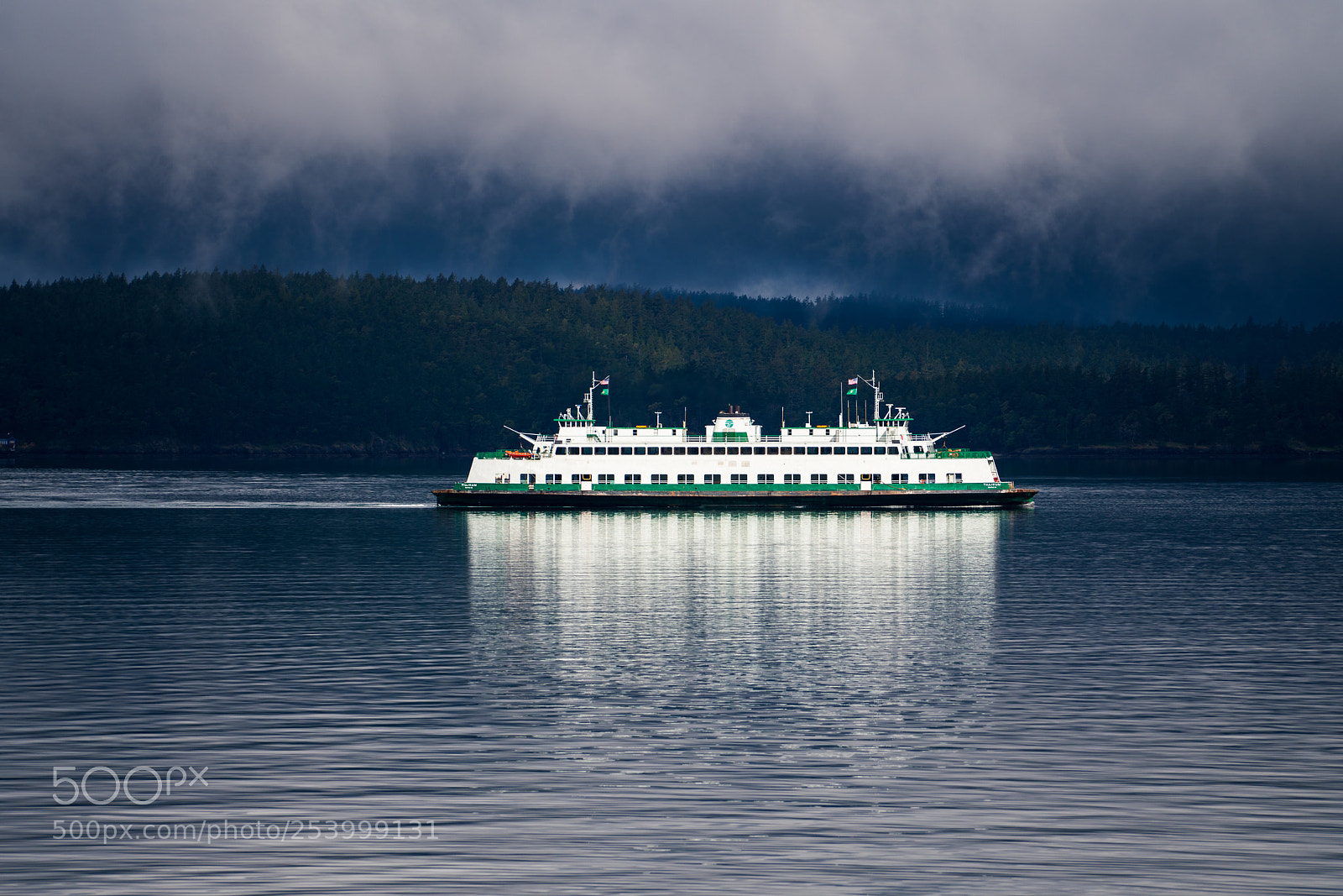 Sony a7R III sample photo. Ferry reflection photography