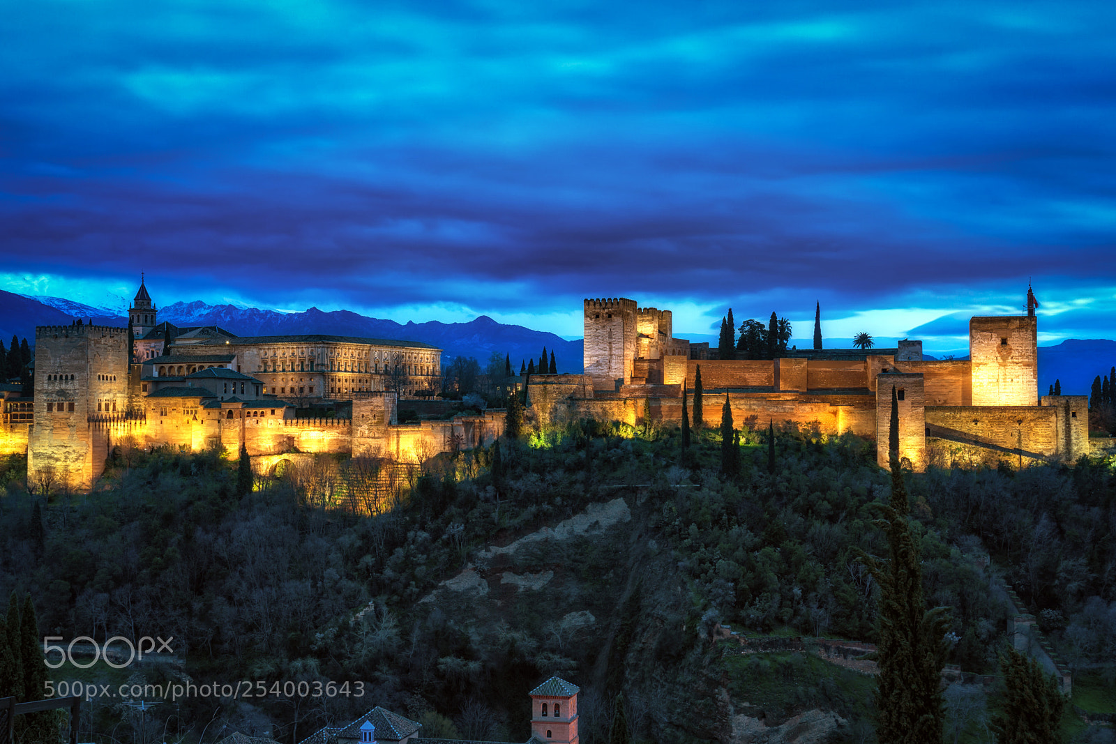 Sony a6000 sample photo. Alhambra at night photography