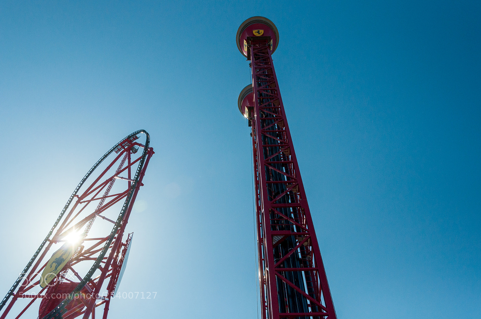 Nikon D90 sample photo. Portaventura world - ferrari photography