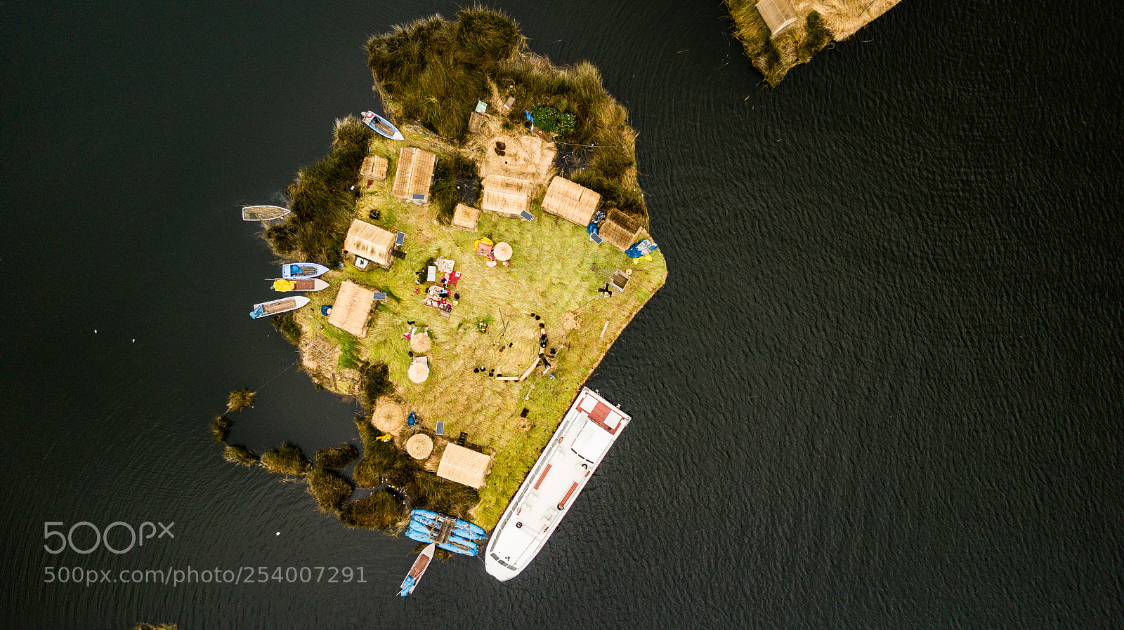 DJI FC220 sample photo. Uros & taquile dji photography