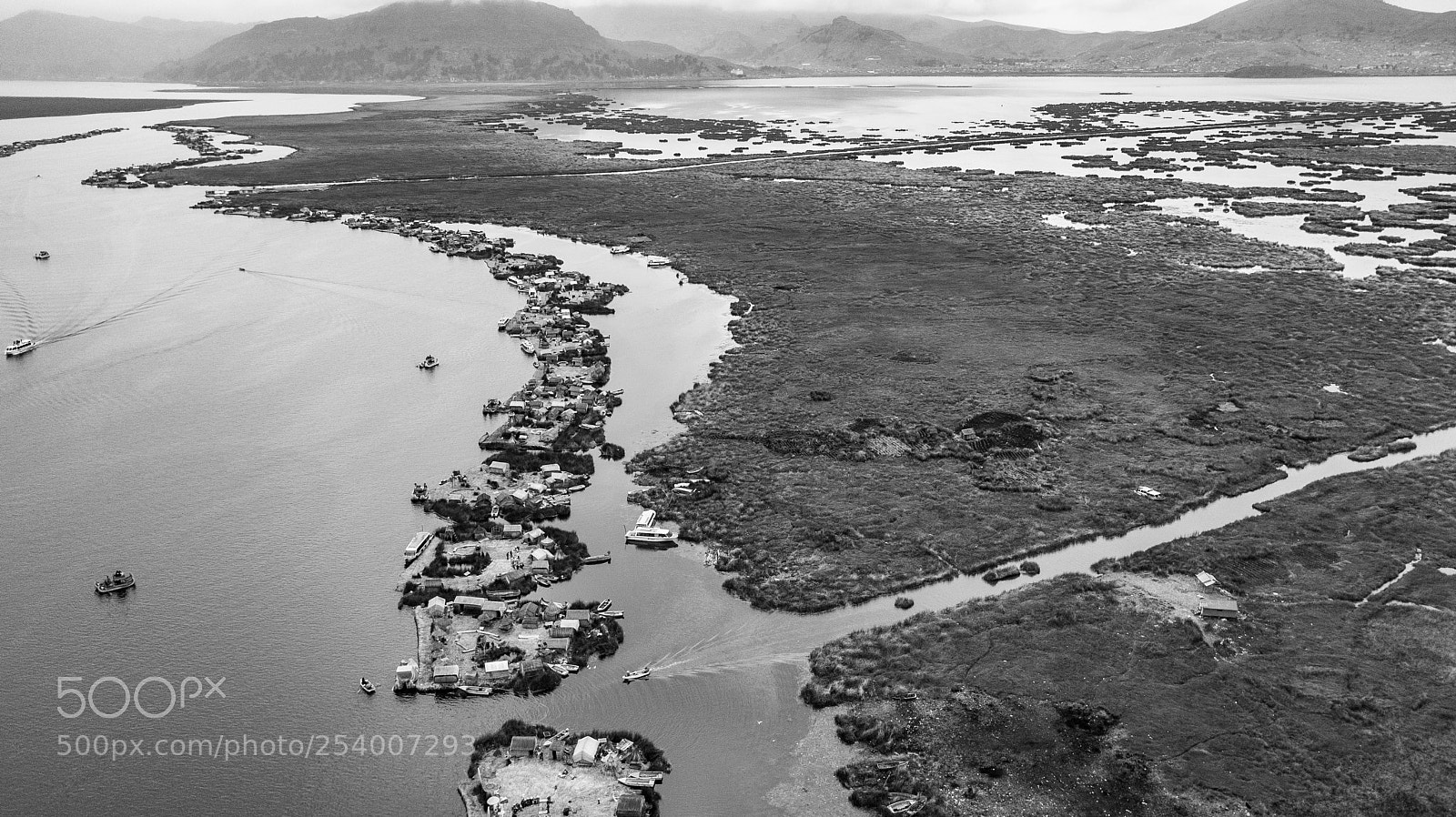 DJI FC220 sample photo. Uros & taquile dji photography