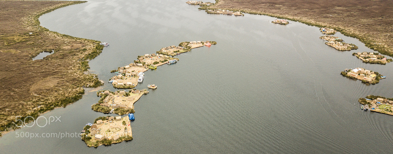 DJI FC220 sample photo. Uros & taquile dji photography