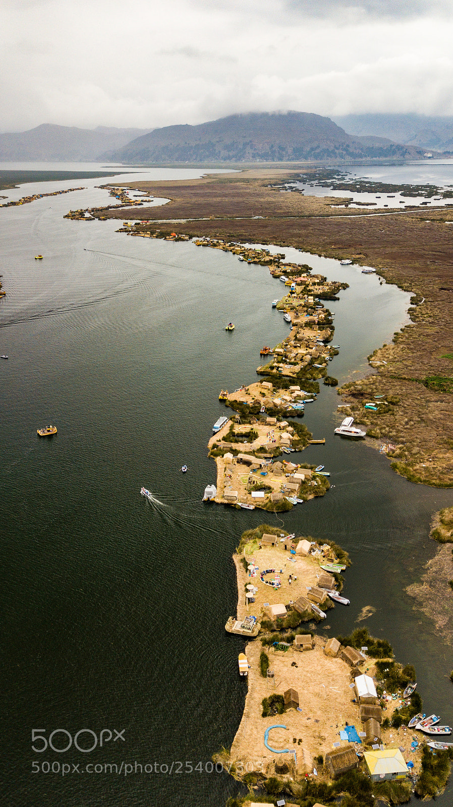 DJI FC220 sample photo. Uros & taquile dji photography