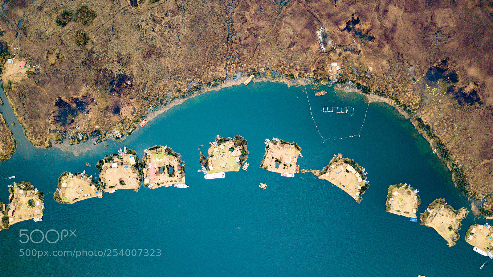DJI FC220 sample photo. Uros & taquile dji photography