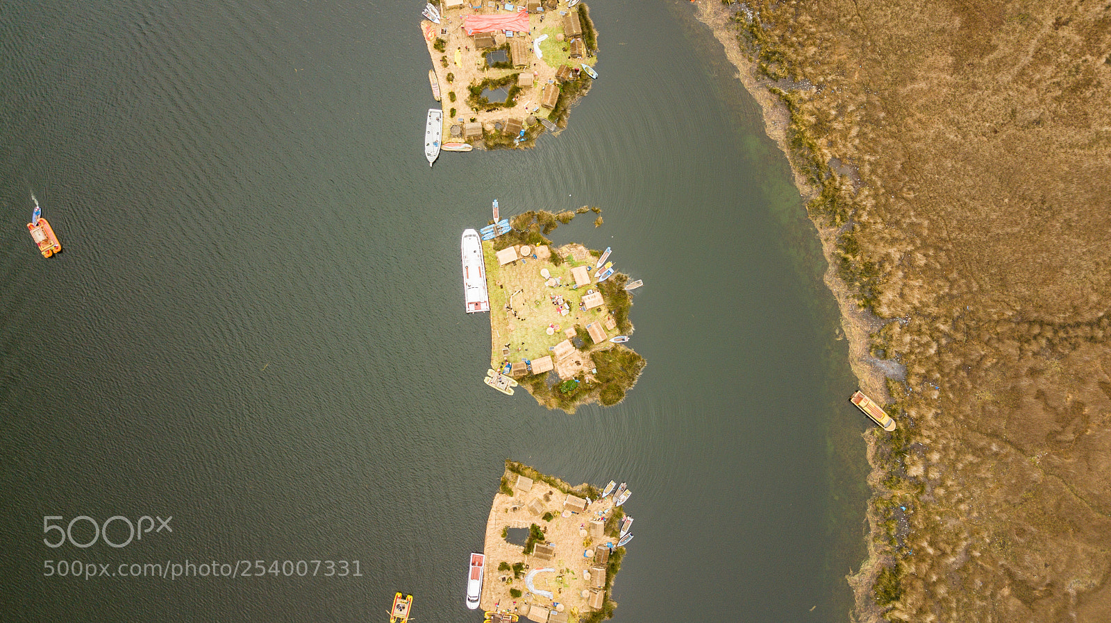 DJI FC220 sample photo. Uros & taquile dji photography