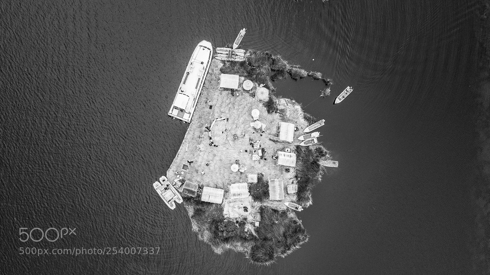 DJI FC220 sample photo. Uros & taquile dji photography