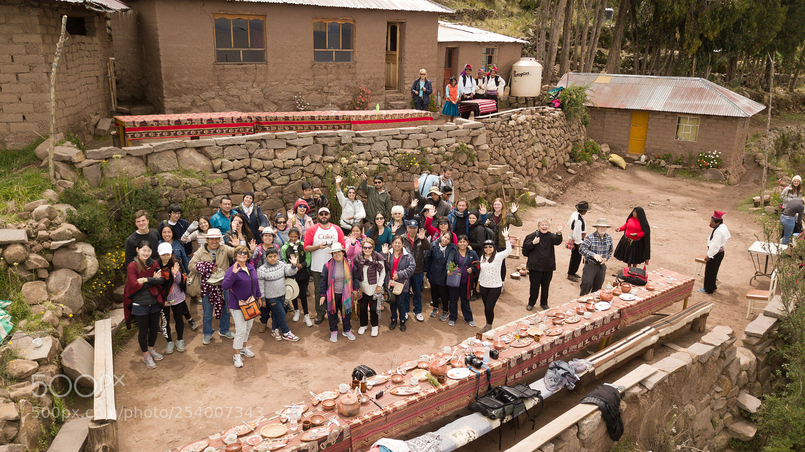 DJI FC220 sample photo. Uros & taquile dji photography