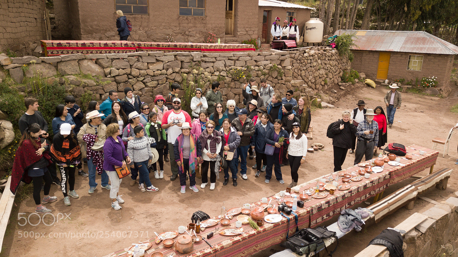 DJI FC220 sample photo. Uros & taquile dji photography