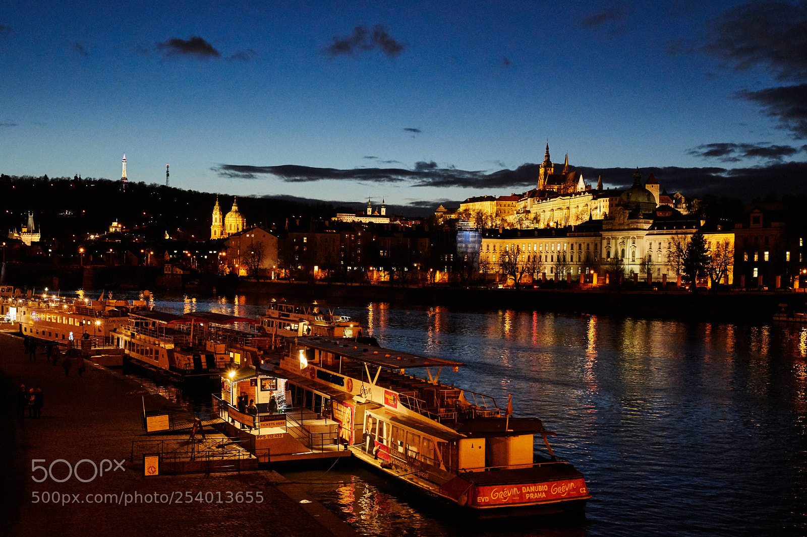 Sony a7R II sample photo. A nightview in prague photography